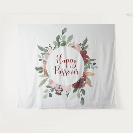 Happy Passover - Pesach-decor Wandkleed (Voorkant (horizontaal))