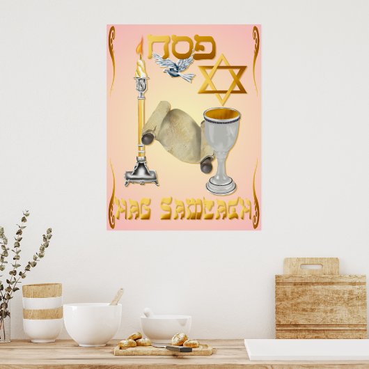 Happy Passover Poster (Keuken)