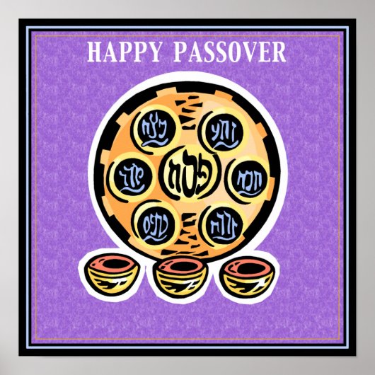"Happy Passover"-printer/Poster Poster (Voorkant)