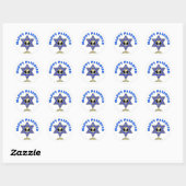 Happy Passover Ronde Sticker (Vel)