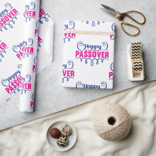 Happy Passover Script Cadeaupapier