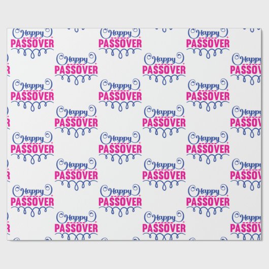 Happy Passover Script Cadeaupapier (Vlak)