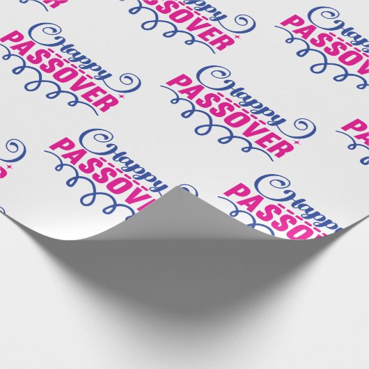 Happy Passover Script Cadeaupapier (Hoek)
