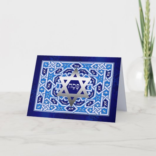 Happy Passover. Shalom bij Pesach Kaart (Voorkant)