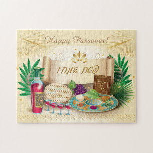 Happy Passover Spring Pesach Seder  Decor Legpuzzel