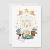 Happy Passover Spring Pesach Seder Feestdagenkaart (Voorkant)