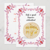 Happy Passover Spring Pesach Seder Feestdagenkaart (Voorkant / Achterkant)