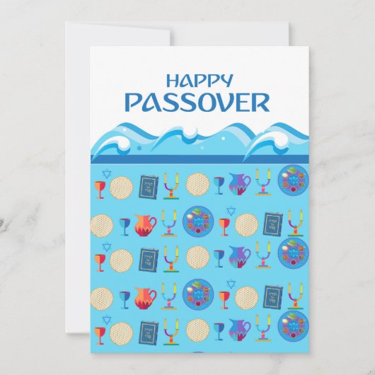 Happy Passover Spring Pesach Seder Feestdagenkaart (Voorkant)