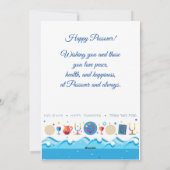 Happy Passover Spring Pesach Seder Feestdagenkaart (Achterkant)