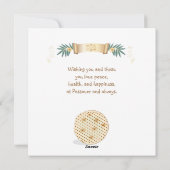 Happy Passover Spring Pesach Seder Feestdagenkaart (Achterkant)