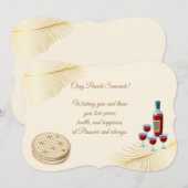 Happy Passover Spring Pesach Seder Kaart (Voorkant / Achterkant)