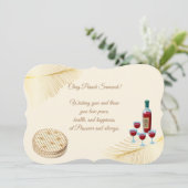 Happy Passover Spring Pesach Seder Kaart (Staand voorkant)