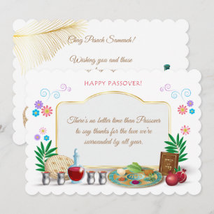 Happy Passover Spring Pesach Seder  Kaart