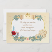 Happy Passover Spring Pesach Seder  Kaart (Achterkant)