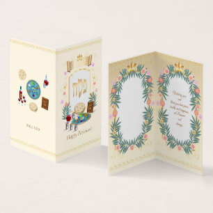 Happy Passover Spring Pesach Seder  Kaart