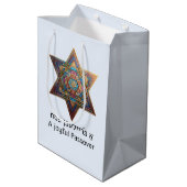 Happy Passover Star of David Medium Cadeauzakje (Achterkant Gekanteld)