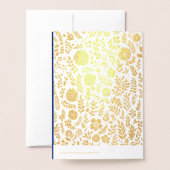 Happy Passover. Ster van David en Kiddush Folie Kaarten (Met envelop)