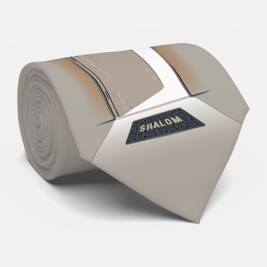 Happy Passover Stropdas (Opgerold)