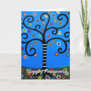 Happy Passover Tree of Life Kaart