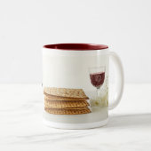 Happy Passover Tweekleurige Koffiemok (Voorkant rechts)