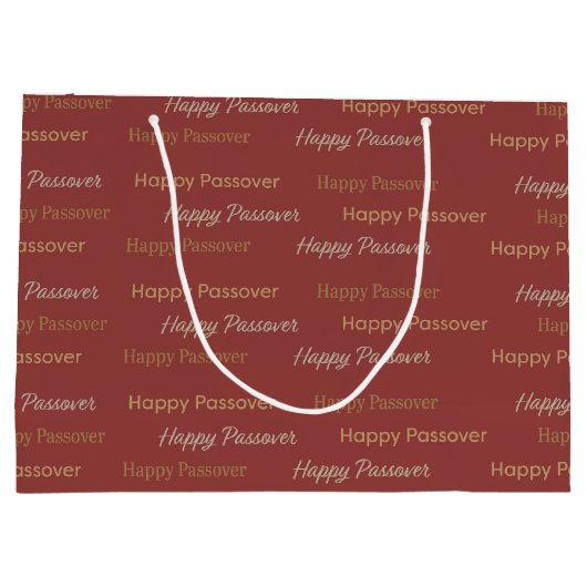 Happy Passover Typography Groot Cadeauzakje (Achterkant)