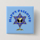 Happy Passover Vierkante Button 5,1 Cm (Voorkant)