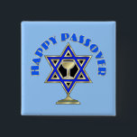 Happy Passover Vierkante Button 5,1 Cm<br><div class="desc"></div>