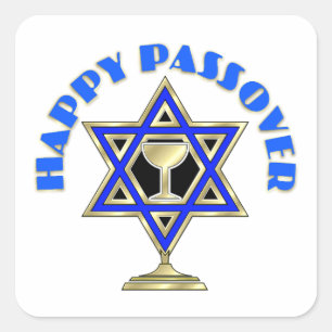 Happy Passover Vierkante Sticker