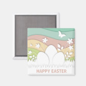 Happy Pastel-eieren Magneet (Voorkant / Achterkant)