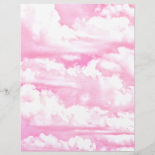 Happy Pastel roze wolken (Voorkant)