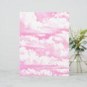 Happy Pastel roze wolken (Staand voorkant)