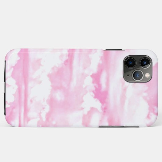 Happy Pastel roze wolken Case-Mate iPhone Case (Achterkant (horizontaal))
