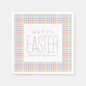 Happy Pastelpleister aanpasbare lente Servet (Voorkant)