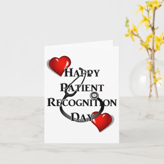 Happy Patient Recognition Day Kaart (Gele Bloem)