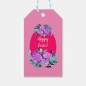 Happy Pawaterverf florroze ei Cadeaulabel (Voorkant)