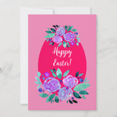 Happy Pawaterverf florroze ei Feestdagenkaart (Voorkant)