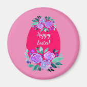 Happy Pawaterverf florroze ei Magneet (Voorkant)