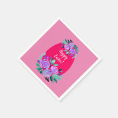 Happy Pawaterverf florroze ei Servet (Hoek)