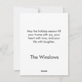 Happy Pawholidays Flat Christmas Kaart (Achterkant)