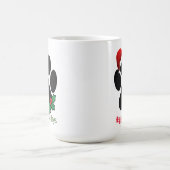 Happy Pawholidays Fun Santa Paw Print Kerst Mok (Center)