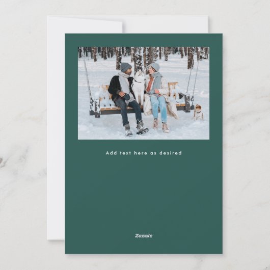 Happy Pawholidays Fun Stars Hondenfoto Feestdagenkaart (Achterkant)