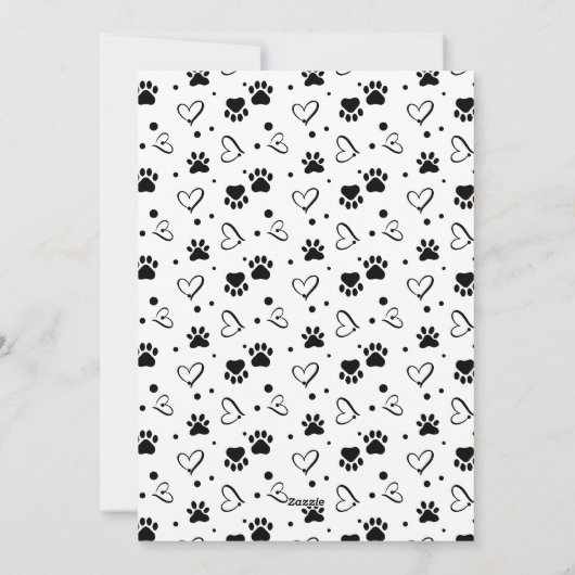 Happy Pawholidays Gepersonaliseerde Hond Kat Pet 4 Feestdagenkaart (Achterkant)