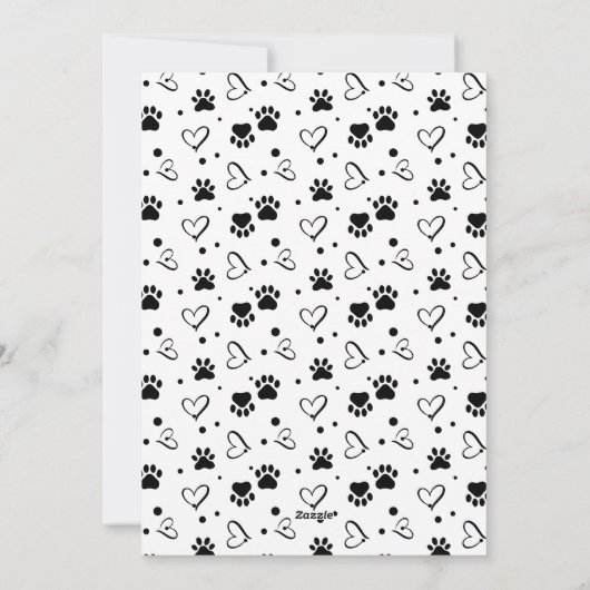 Happy Pawholidays Gepersonaliseerde Hond Kat Pet F Feestdagenkaart (Achterkant)