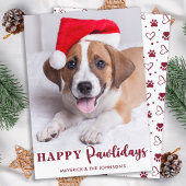 Happy Pawholidays Gepersonaliseerde Schattigee Pet Feestdagenkaart
