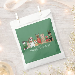 Happy Pawholidays Honden Rood Groen Bedankzakje