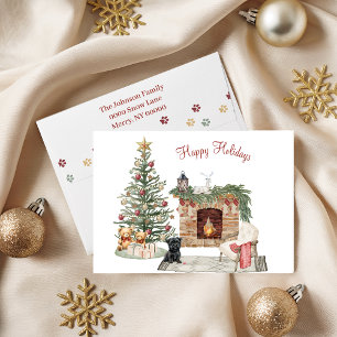 Happy Pawholidays Hondenontwerp - Affenpinscher Feestdagen Kaart