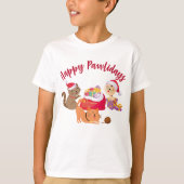 Happy Pawholidays Kerst Katten Feest T-shirt