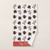 Happy Pawholidays Labrador Retriever Honden Bad Handdoek (Handdoek)