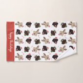 Happy Pawholidays Labrador Retriever Honden Bad Handdoek (Handdoek)