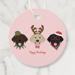 Happy Pawholidays Labrador Retriever Honden Bedankjes Labels